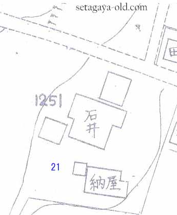 成城7丁目21住宅地図